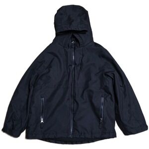 Swiss Tech Hooded Zip Up Jacket Boy's Size M Black‎